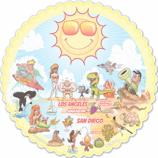 SoCal-Sticker Sticker (Voorkant)
