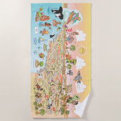 SoCal Sunset Beach Blanket Strandlaken (Voorkant)