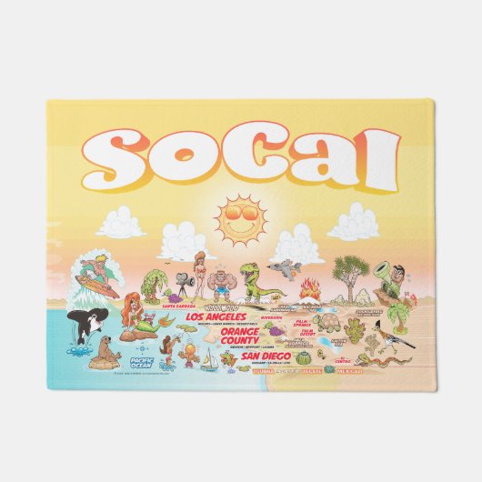 SoCal Sunset Deurmat (Voorkant)