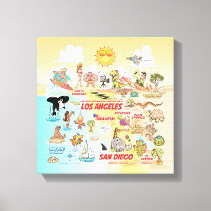 Socal Sunshine Canvas Afdruk