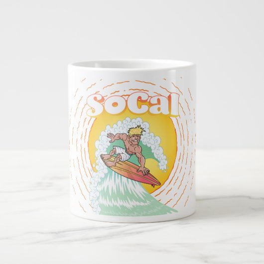 SoCal Surfer Extra Grote Beker (Voorkant)