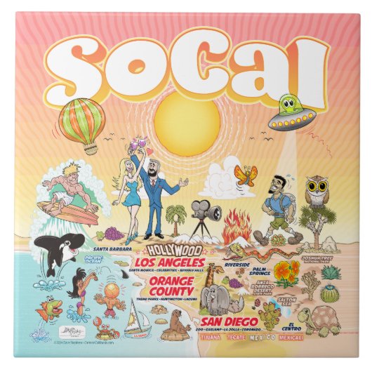 SoCal Tegeltje (Voorkant)