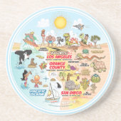 SoCal Zandsteen Onderzetter (Voorkant)