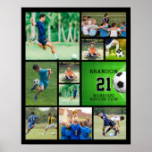 Soccer 11 Photo Collage Poster personnalisé (Devant)