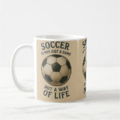 Soccer a way of life! koffiemok (Links)
