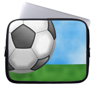 Soccer-achtergrond Laptop Sleeve