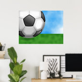 Soccer-achtergrond Poster (Thuiskantoor)