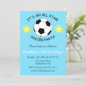 Soccer Anniversaire Fête des enfants invitation pe (Debout devant)