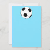 Soccer Anniversaire Fête des enfants invitation pe (Dos)