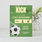 Soccer Anniversaire Fête Invitation (Debout devant)