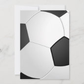 Soccer Anniversaire Fête Invitation (Dos)