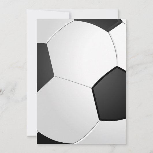 Soccer Anniversaire Fête Invitation (Dos)