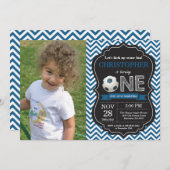 Soccer Anniversaire Invitation 1er Anniversaire (Devant / Derrière)