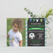 Soccer Anniversaire Invitation 1er Anniversaire (Debout devant)