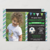 Soccer Anniversaire Invitation 1er Anniversaire (Devant / Derrière)