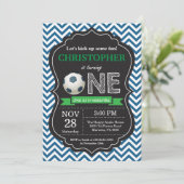 Soccer Anniversaire Invitation 1er Anniversaire (Debout devant)