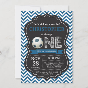 Soccer Anniversaire Invitation 1er Anniversaire