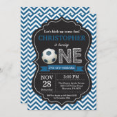 Soccer Anniversaire Invitation 1er Anniversaire (Devant / Derrière)