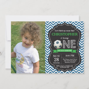 Soccer Anniversaire Invitation 1er Anniversaire