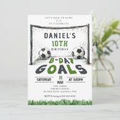 Soccer Anniversaire Invitation Sport Invitation B  (Debout devant)