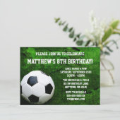 Soccer Anniversaire Invitations (Debout devant)