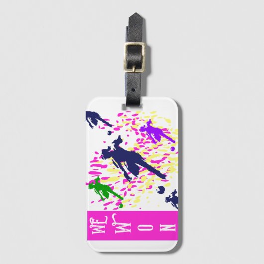 SOCCER BAGAGELABEL (Voorkant (verticaal))