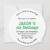 Soccer BALL Anniversaire Fête Invitation pour enfa (Dos)