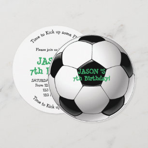 Soccer BALL Anniversaire Fête Invitation pour enfa