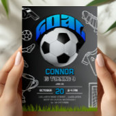 Soccer Ball Birthday Party Invitation