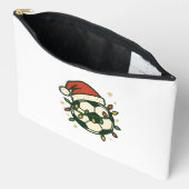 Soccer Ball Christmas Lights Santa Hat Funny  Etui (Open)