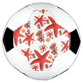 Soccer Ball Crab Stars Beach Fun Voetbal (Gedraaid)