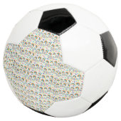 Soccer ball design showing small rainbow  (3/4)