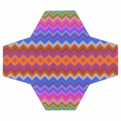 Soccer ball design with a colorful zigzag pattern (Plat)