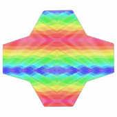 Soccer ball featuring a vibrant rainbow geometric  (Plat)