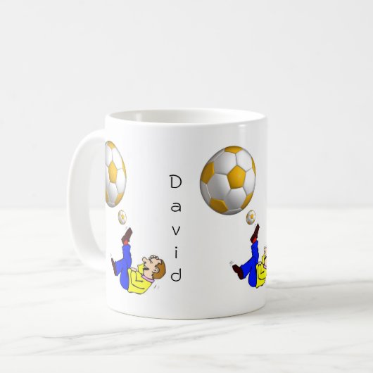 Soccer Ball Man Mug (Devant gauche)