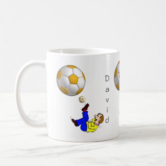 Soccer Ball Man Mug (Gauche)