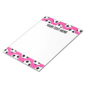 Soccer Ball Pattern Pink Notitieblok (Schuin)