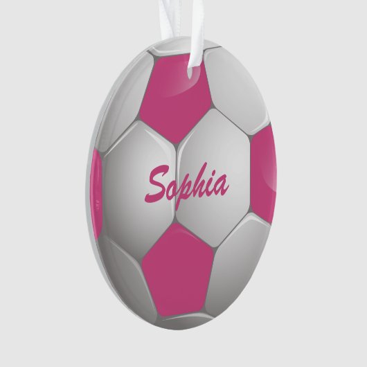 Soccer Ball Pink and White (devant)