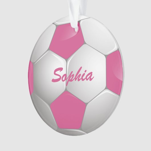 Soccer Ball Pink and White (devant)
