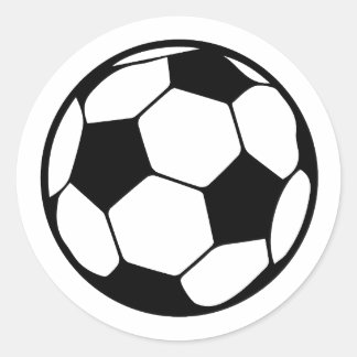 Soccer Ball Ronde Sticker