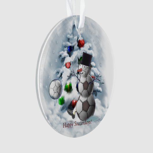 Soccer Ball Snowman Noël (devant)