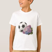 Soccer Ball with Hydrangea T-shirt (Voorkant)