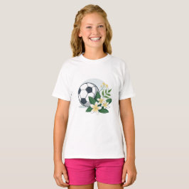 Soccer ball with Jasmine T-shirt