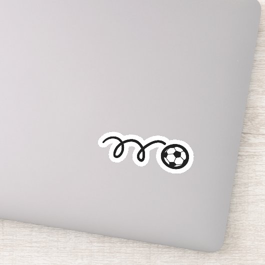 Soccer ballon sport vinyle sticker (Détail)