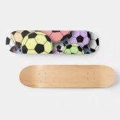 Soccer Balls of Color Skateboard (Horz)