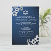 Soccer Bar Mitzvah Invitation (Debout devant)