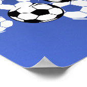 Soccer Bar Mitzvah Welkom Poster (Hoek)