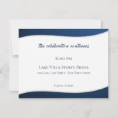 Soccer Baseball Bar Mitzvah Carte Réception (Dos)