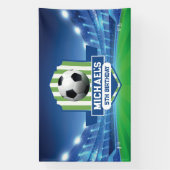 Soccer Birthday banner backdrop  (Verticaal)