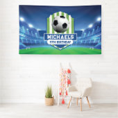 Soccer Birthday banner backdrop  (Insitu)